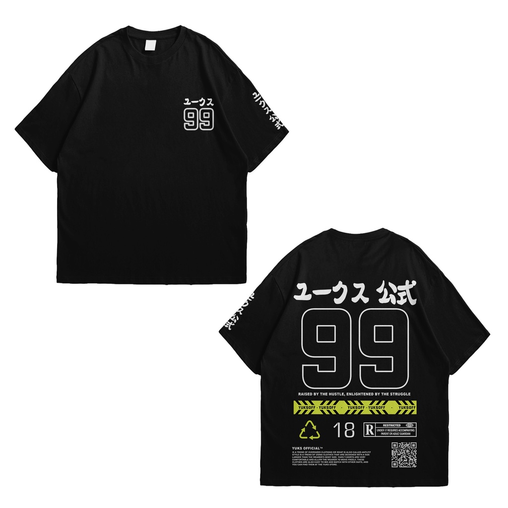 OVERSIZED T-SHIRT &quot;NINETY NINE TEAM&quot; YUKS OFFICIAL ORIGINAL