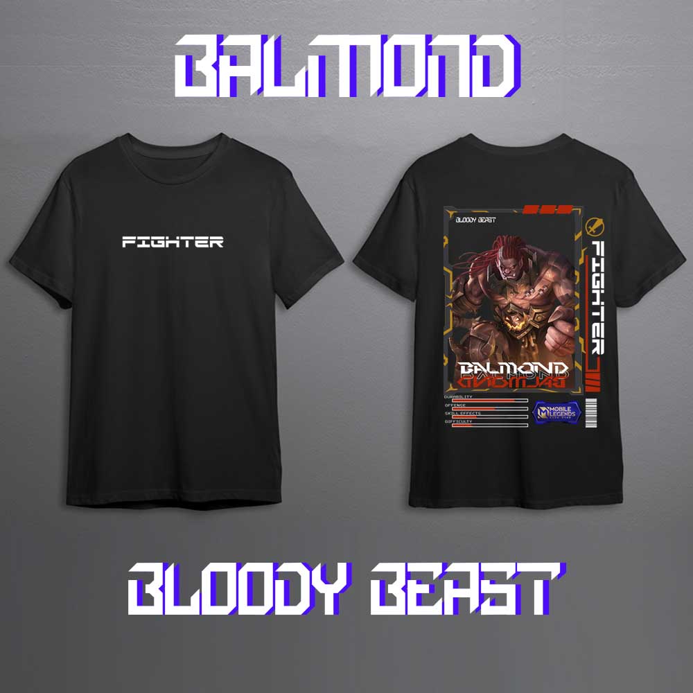 KAOS HERO MOBILE LEGEND BALMOND FIGHTER FULL SKIN KEREN // KAOS MLBB // KAOS ML