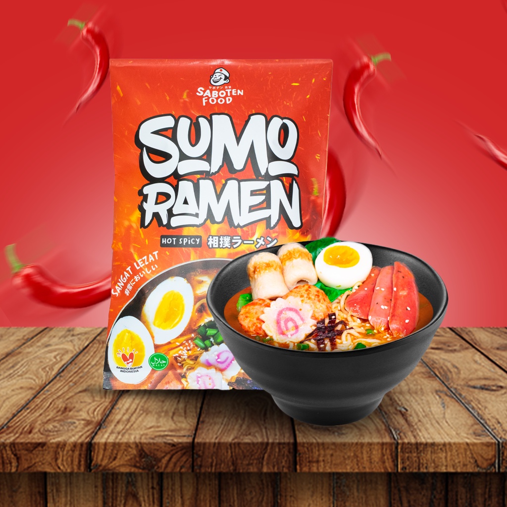 

Hot Spicy Sumo Ramen Instan Halal by Saboten - 93g
