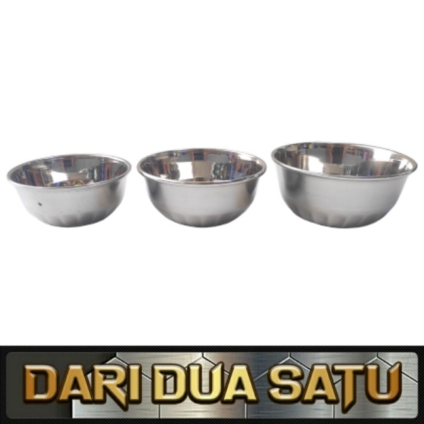 

Dijual 1 Set Mangkok Stainlees Tebal Diamond Bowl 3 pc Limited