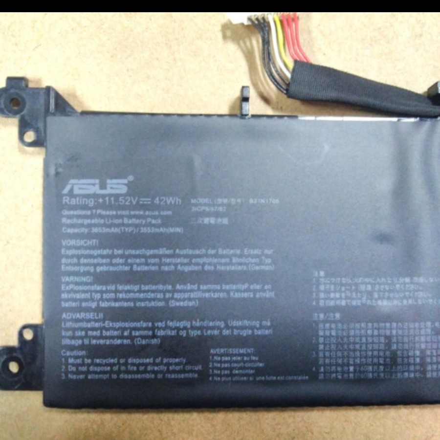 Baterai Asus Vivobook Flip 14 Tp410u Tp410ua Tp410uf Tp410ur B31N1705