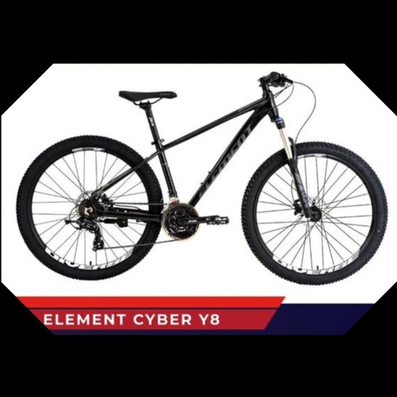 Sepeda Gunung MTB Element CYBER Y8 27.5 Inch Black Gold
