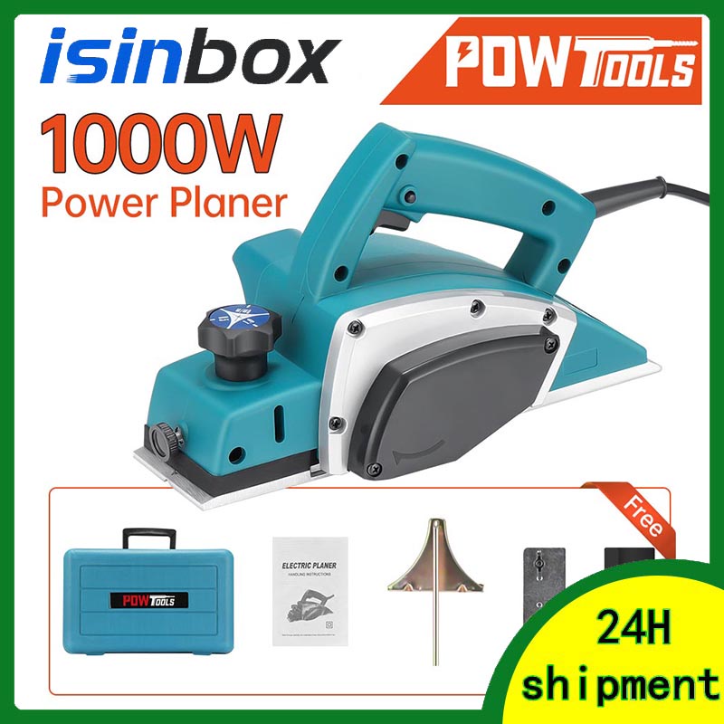 N1900B 1000W Electric Wood Planer Machine Serut Kayu Mesin Serut Tangan Electric