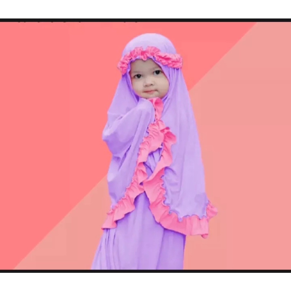 MUKENA ANAK MAHKOTA ZAHRA ( 3-6 TAHUN ) MUKENA ANAK TERBARU / MUKENA ANAK KEKINIAN