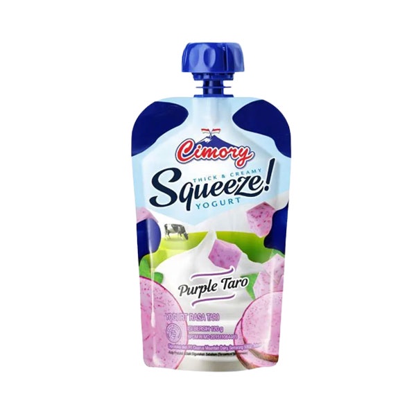 Promo Harga Cimory Squeeze Yogurt Purple Taro 120 gr - Shopee