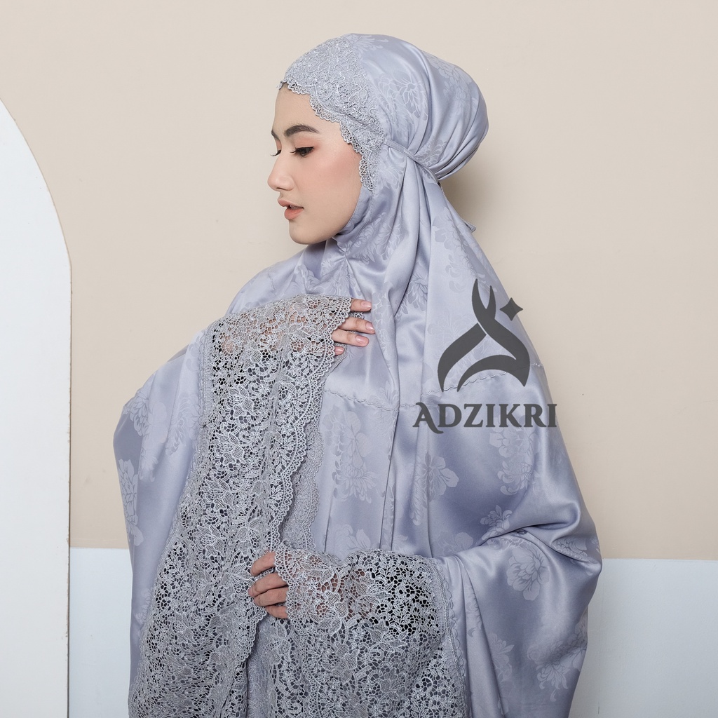 ADZIKRI - Mukena Dewasa Mahar Premium Khadijah Prada Tulip