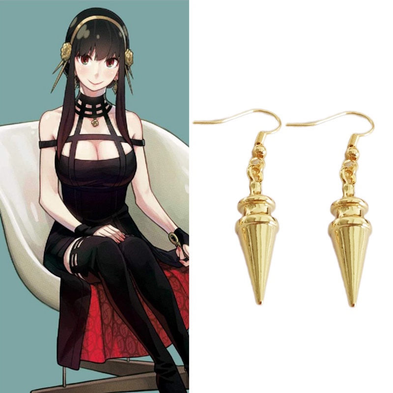 SXF001  – Anting Tindik / Jepit Spy x Family Yor Forger Anime Cosplay Jepang