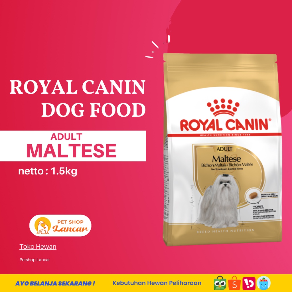 Royal Canin Maltese Adult Makanan Anjing Dewasa Dry 1.5kg