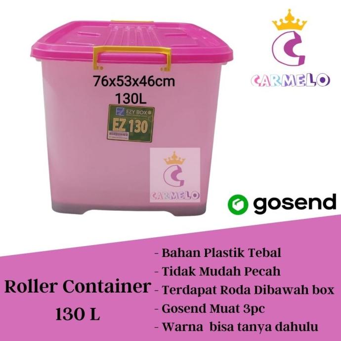 ___] Roller Container Box 130L/ Roller Box Jumbo/ Container Box Roda