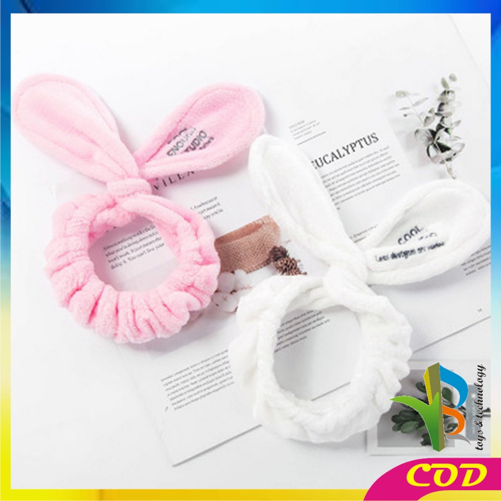 RB-C69 Headband Bando Masker Wanita Motif Pita Kelinci Lucu Bandana Korea / Bando Korea / Bendo Facial Cuci Muka Import