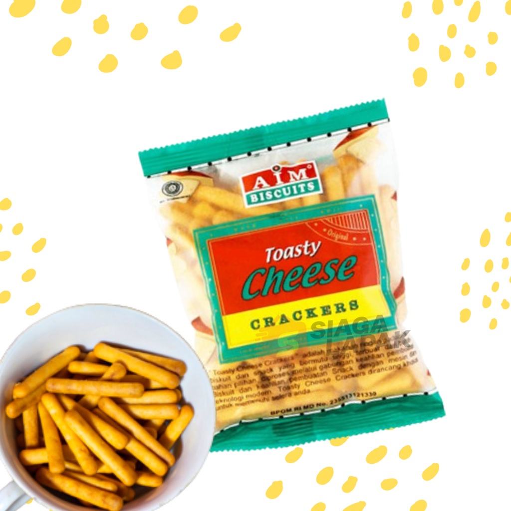 Biskuit Stik Keju Toasty Cheese Crackers 80 gr AIM Biscuit