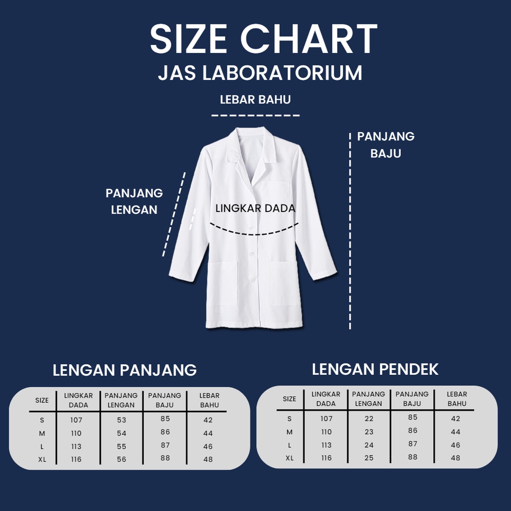 Jas Lab / Jas Laboratorium / Jas Praktikum / Jas Praktek Premium American Drill DOCHS MEDIC