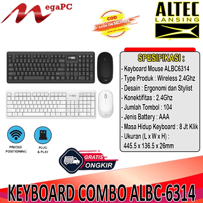 KEYBOARD COMBO ALTEC LANSING ALBC6314