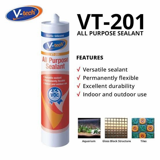 LEM SEALENT LEM SILICON UNTUK LIS PLAFON PVC DAN LIS FIGURA