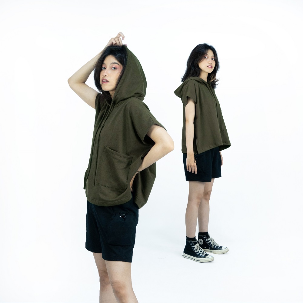 KENIDWEAR Hoodie Terry Vest Material Premium Cotton Terry