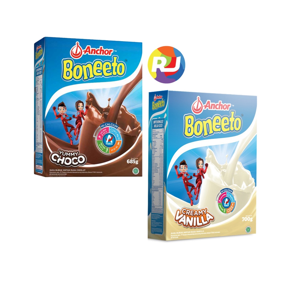 

Susu Anak BONEETO Kalsium Tinggi 685gr - Choco / Vanilla