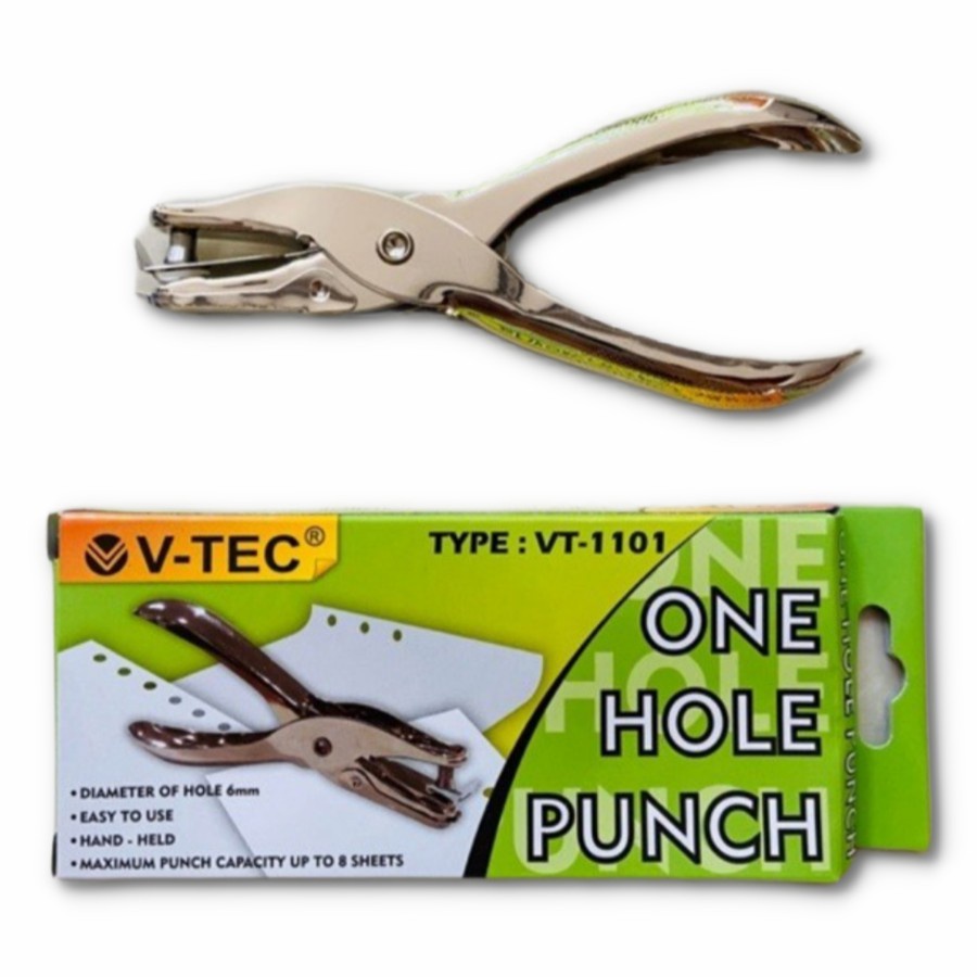 

paper punch / pelubang / plong kertas 1 hole / lubang pervorator v-tec