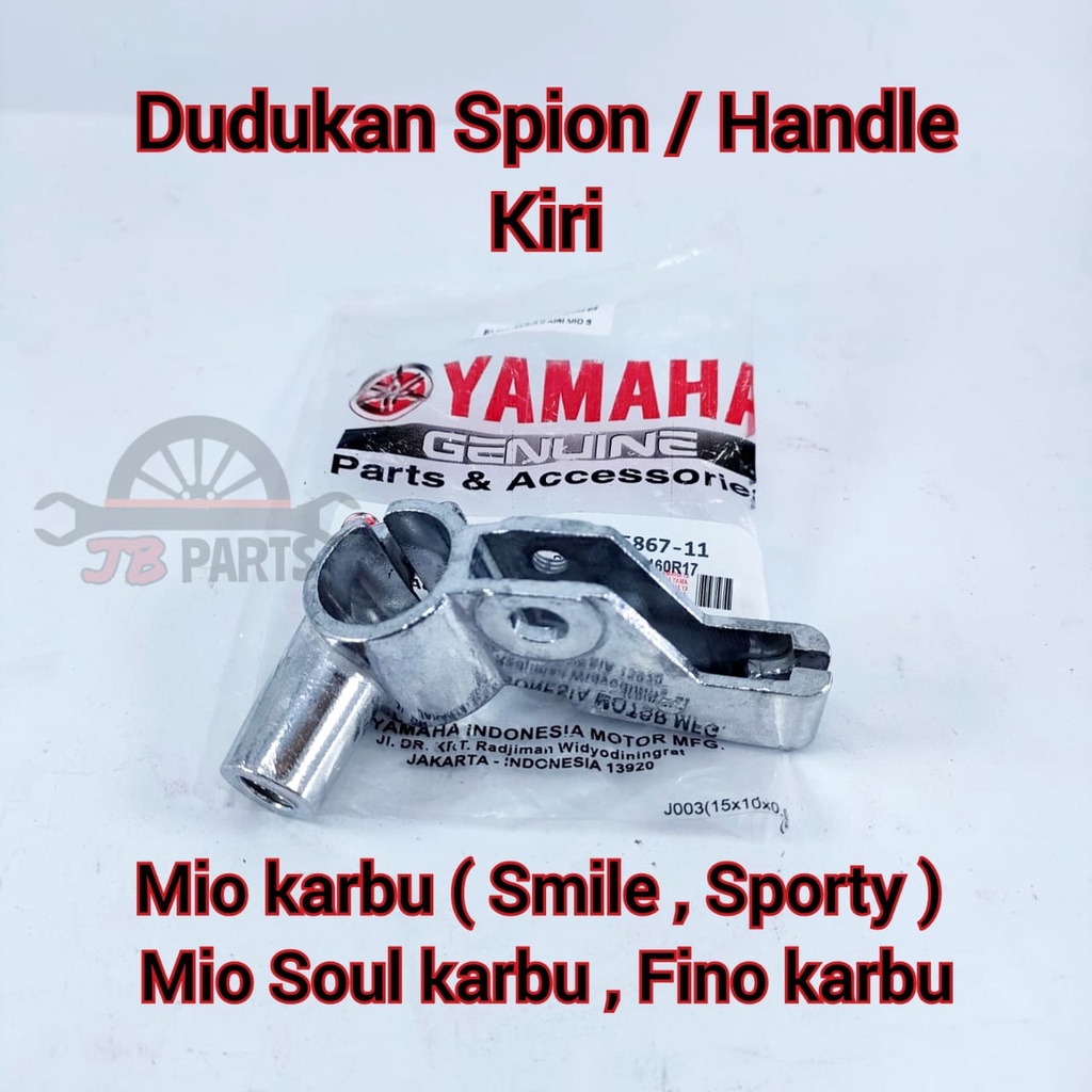 Dudukan spion / handle kiri Mio Smile Sporty Fino Soul Karbu Yamaha 5TL Kualitas original presisi da