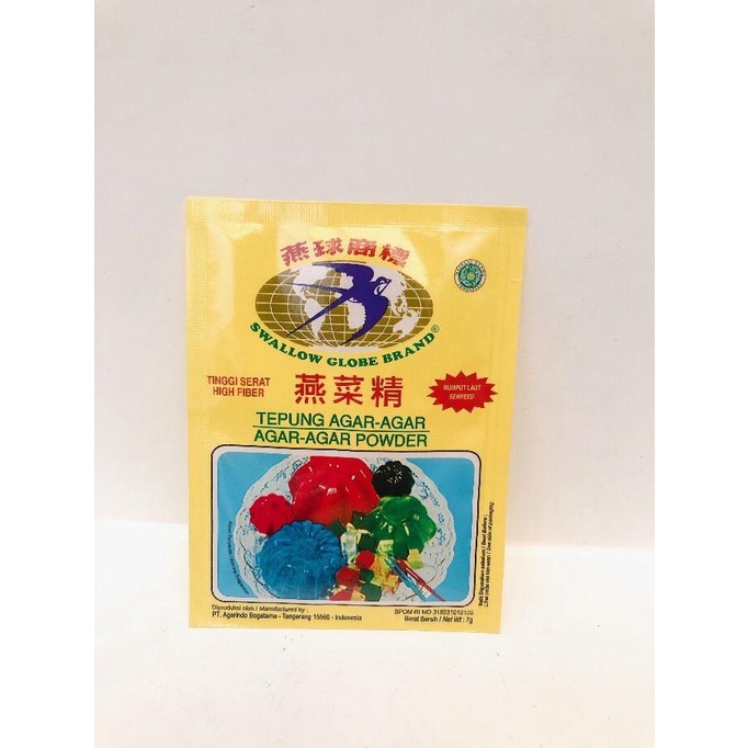

Swallow Globe Brand Tepung Agar-agar 7g