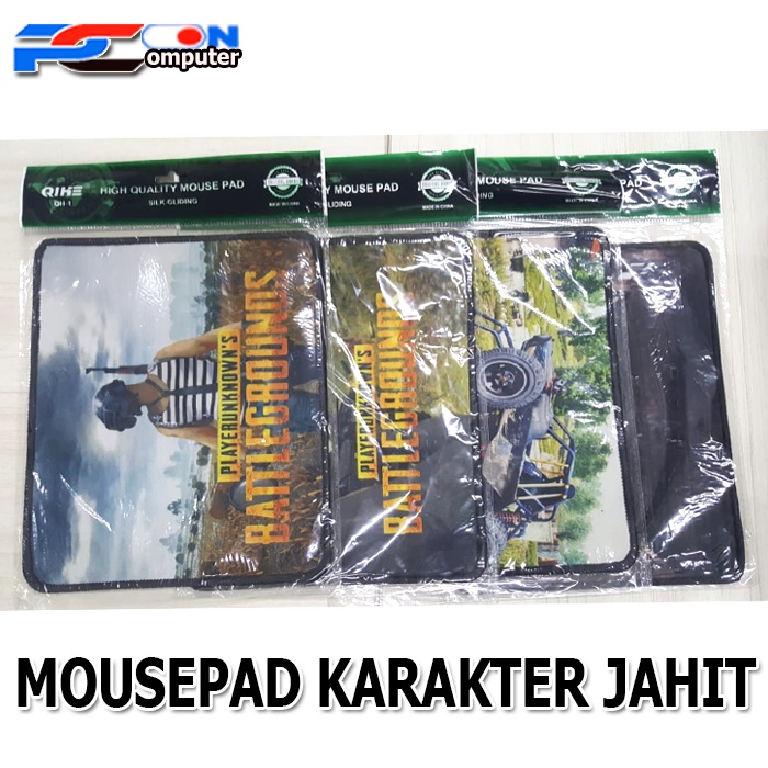 MOUSEPAD JAHIT MOTIF KARAKTER/ MOUSE PAD GAMING PC KOMPUTER DAN LAPTOP