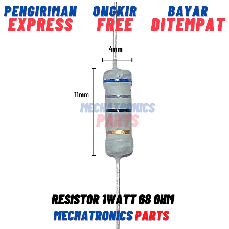 RESISTOR 1WATT 68OHM