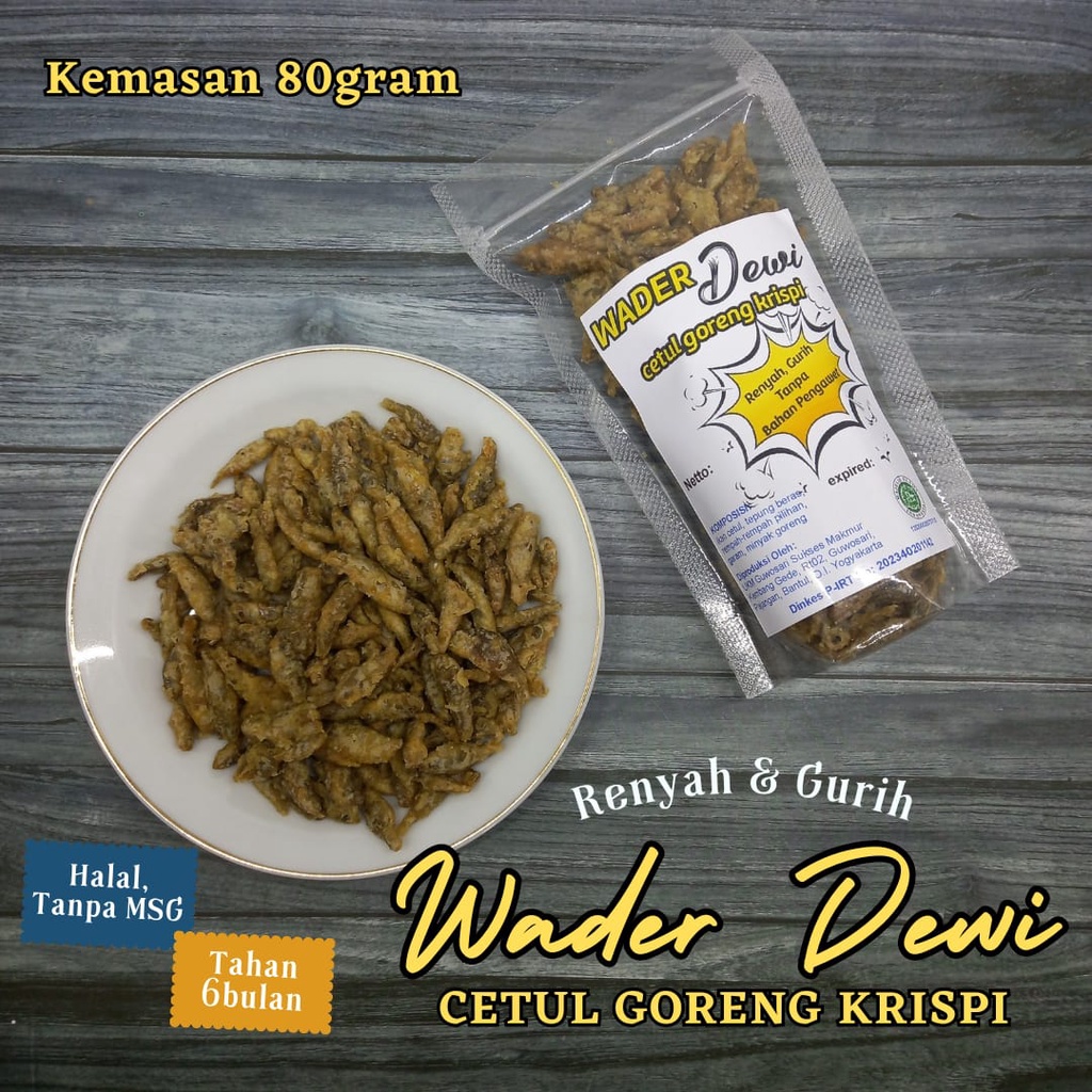 

IKAN CETUL GORENG CRISPY - WADER DEWI 80GR