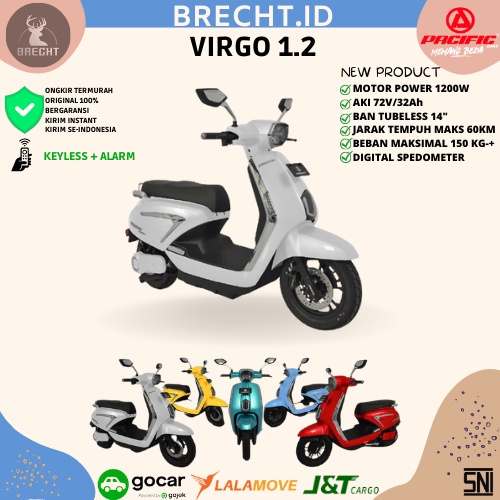 Sepeda Motor Listrik Pacific Virgo 1.2 Electric Motor