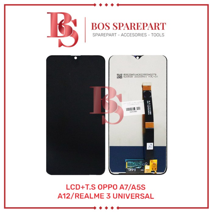 Lcd Lcd+T.S Oppo A7/A5S/A12/Realme 3 Universal Black