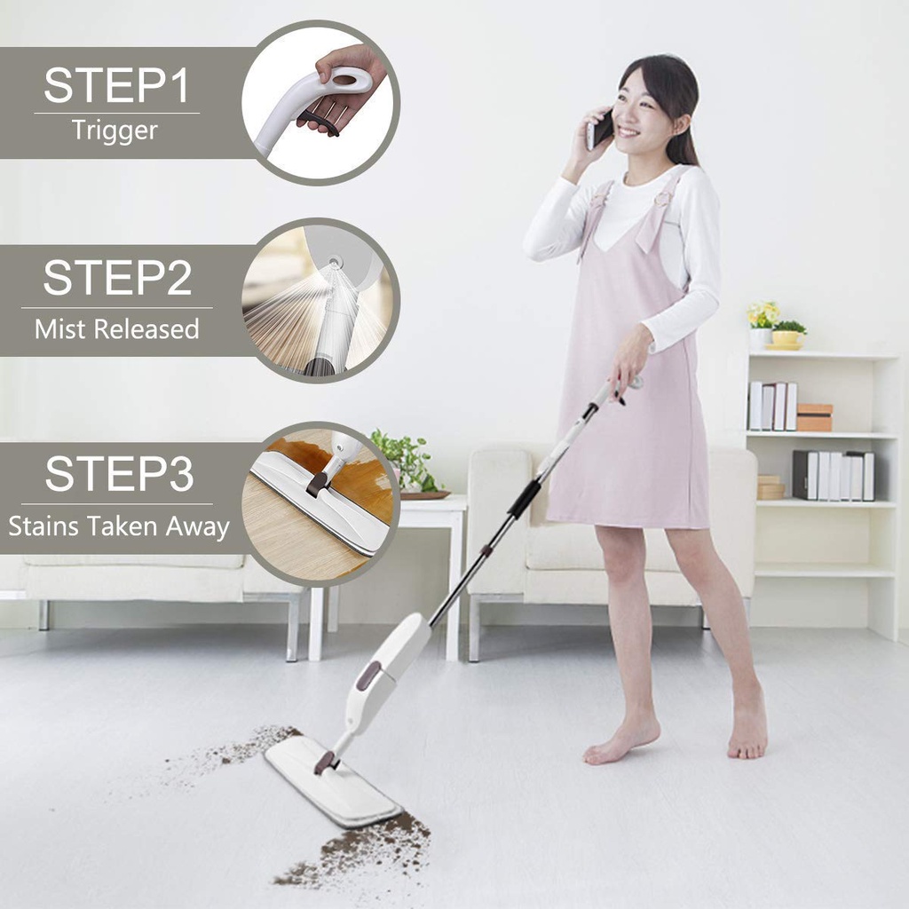 Alat Pel Lantai Semprot - Water Spray Mop Semprot Pel Otomatis