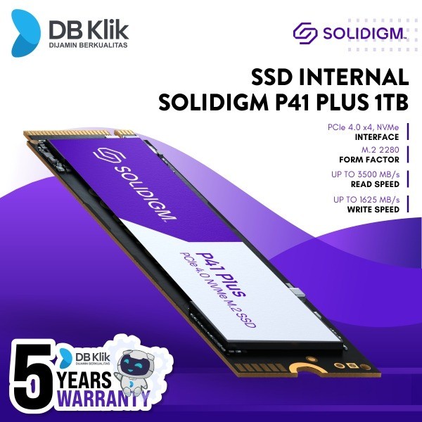 SSD Internal SOLIDIGM P41 Plus 1TB M.2 NVMe by SK HYNIX - PFKNU010TZX1