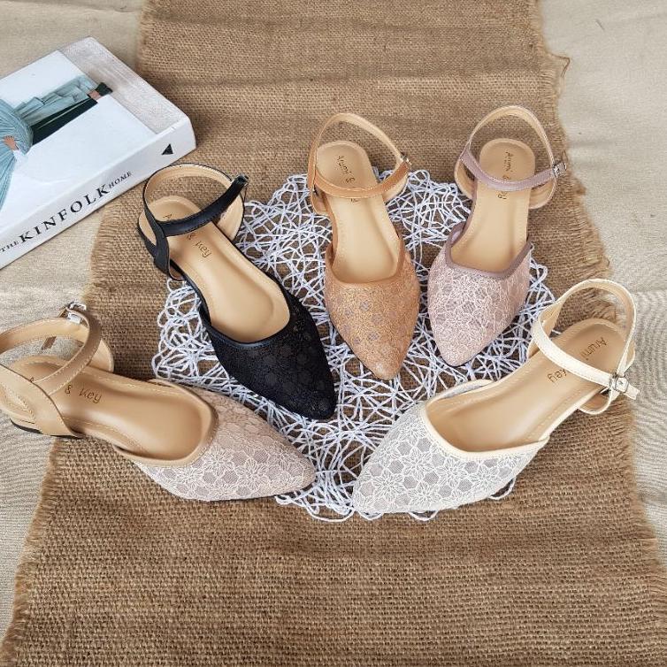 Chekout ARUMI02 SEPATU WANITA MULLES HAK 3CM 0C42