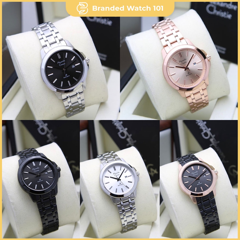 ORIGINAL Jam Tangan Wanita Alexandre Christie AC 1017 / AC1017 / 1017 Garansi 1 Tahun, Stainless