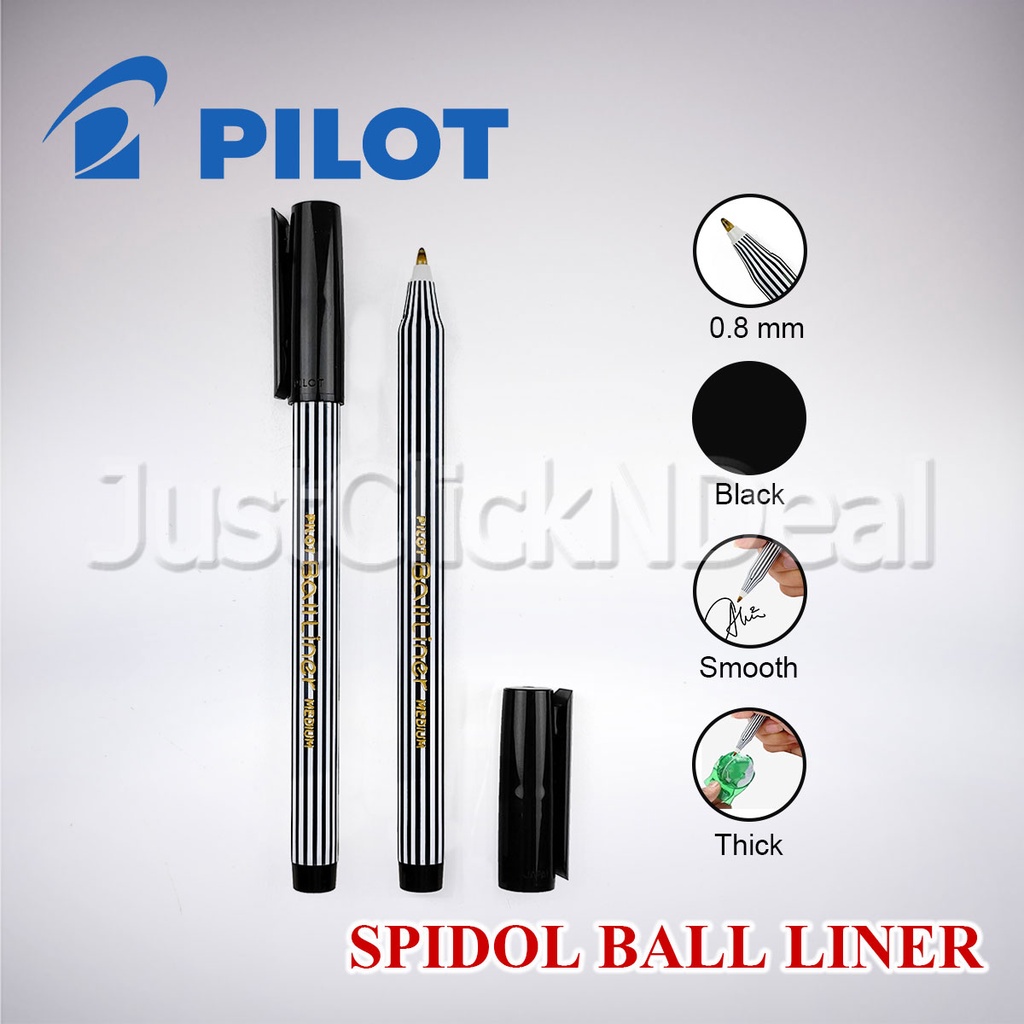 

Pilot Ball Liner Medium 0.8 mm Spidol Pen Pulpen Tandatangan