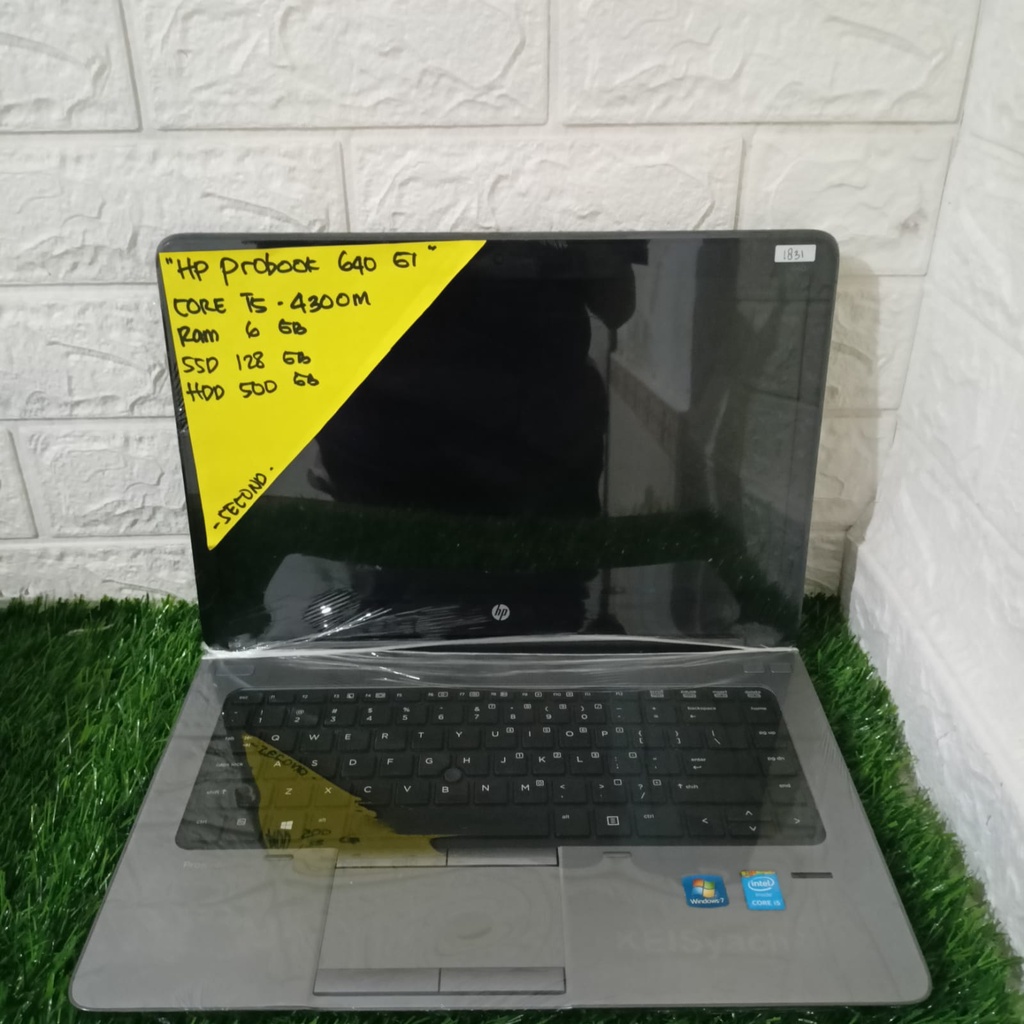 HP PROBOOK 640 G1 CORE I5-4300M RAM 6GB SSD 128GB HDD 500GB 14 INCH