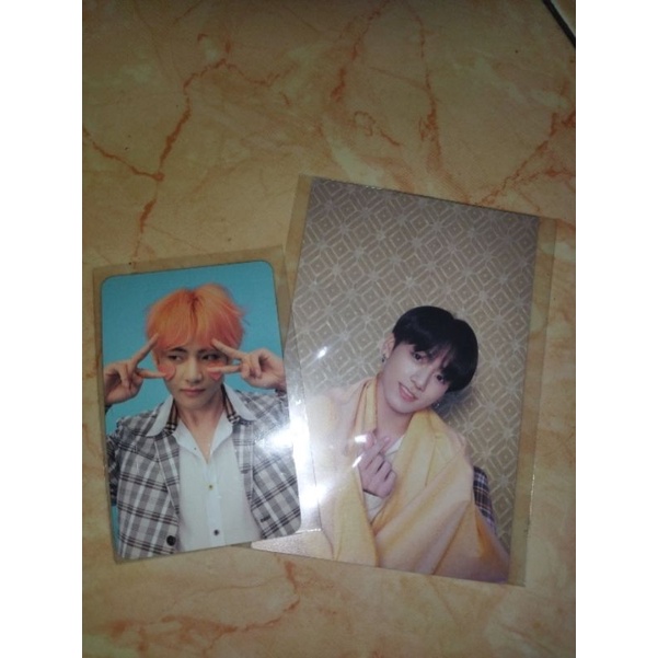 Taehyung Answer F dan Postcard Persona Jungkook