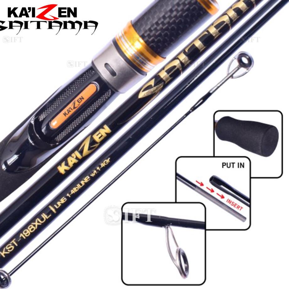 ← Joran UL KAIZEN SAITAMA | Solid Tip Carbon | 198 | Ultra Light | Extra Ultralight | Casting ✦