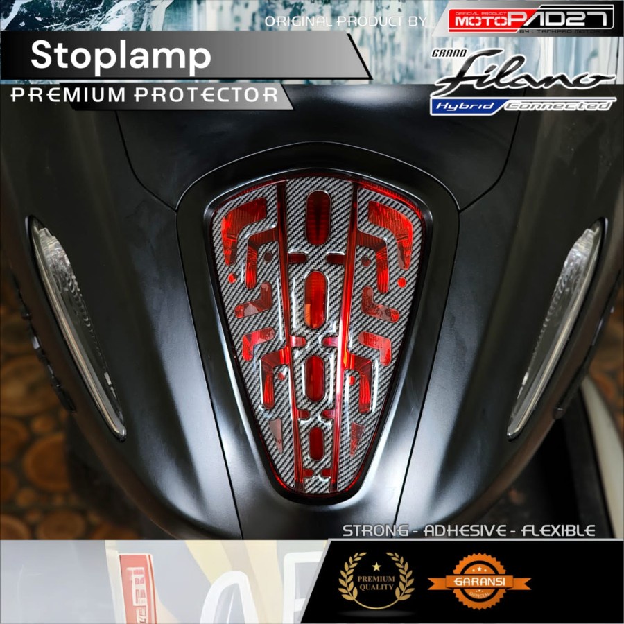 Motopad27 Stiker timbul lampu belakang grand filano 2023 Sticker resin stoplamp Grand Filano 2023 Premium