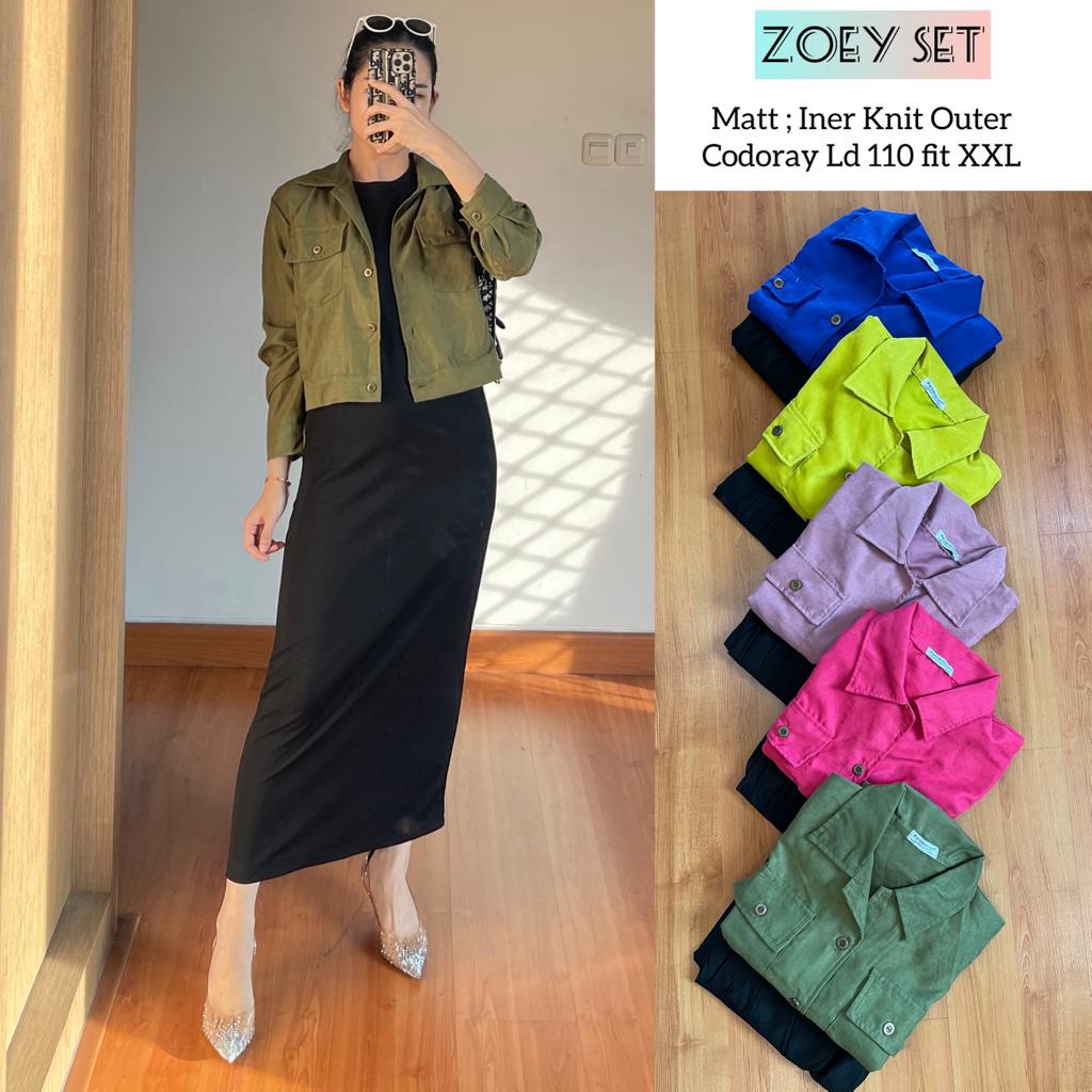 ZOEY SET - INER ANYA KNIT RAJUT OUTER CODORAY