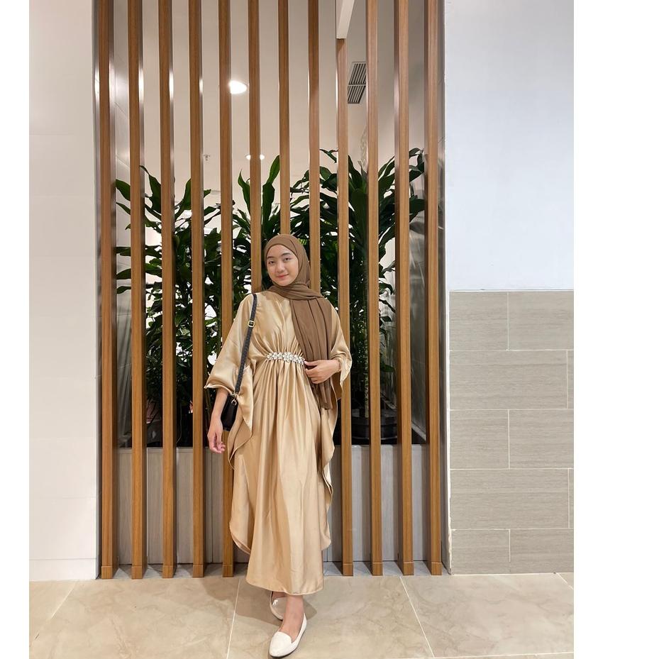 Missnomi - Amalia Katan Muslim / Baju Hijab / Baaju Lebaran / Kaftan Bridesmaid / Kaftan Wanita