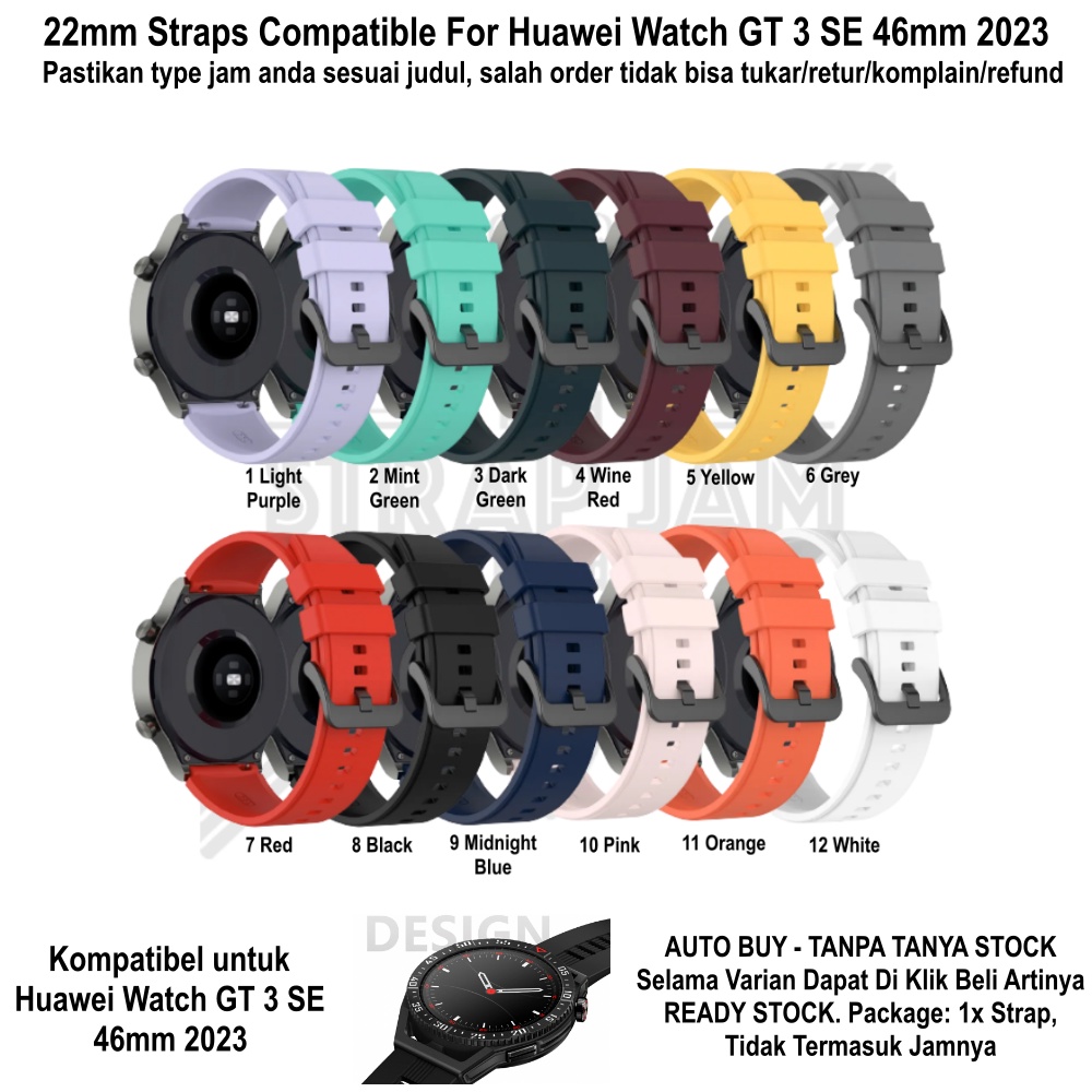 T2P Strap 22mm Untuk Huawei Watch GT3 GT 3 46mm 2021 - Tali Jam Tangan Pin Quick Release