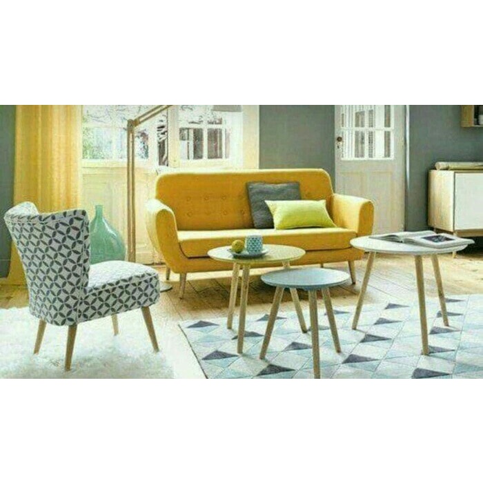 PJ1 sofa retro single sofa dua dudukan set sofa retro set sofa tamu modern