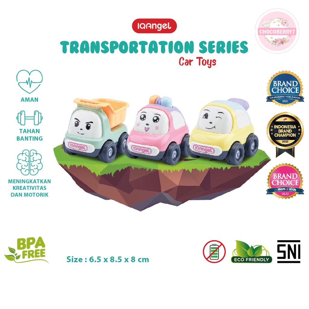 IQAngel Car Toys IQ920B/ Mainan Mobil / Mainan Motorik Anak / Mobil Mainan Anak / Mainan Edukasi Bayi