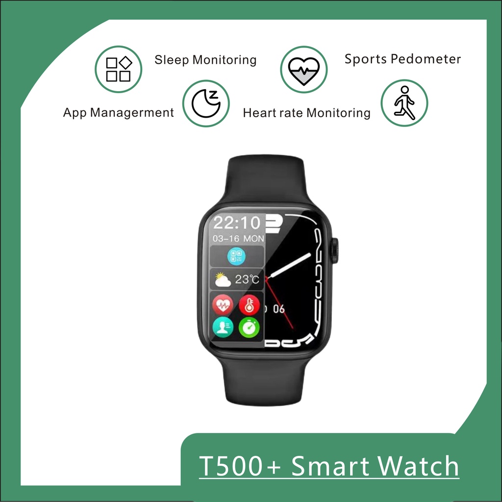 【Garansi satu tahun】T500+ Smartwatch iWatch Series 6 Sports Watch Bluetooth Watch Music Jam Tangan P