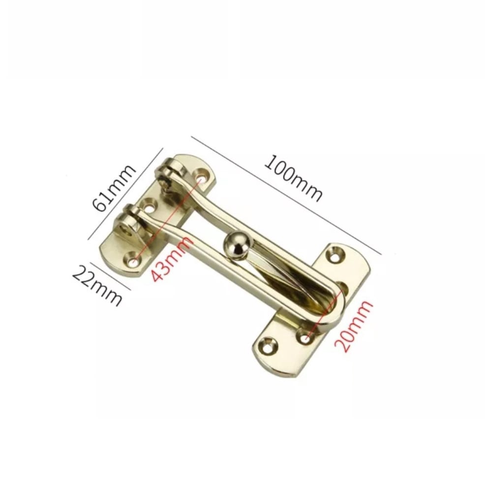 Kunci Pintu Gesper Bolt Stainless 45 St Kunci Tambahan Pengaman Pintu Ruangan Door Guard Stainless