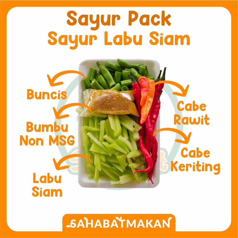 Paket Sayur Labu Siam - Sayur Pack / Sayur Prep / Sayur Instant — SahabatMakan