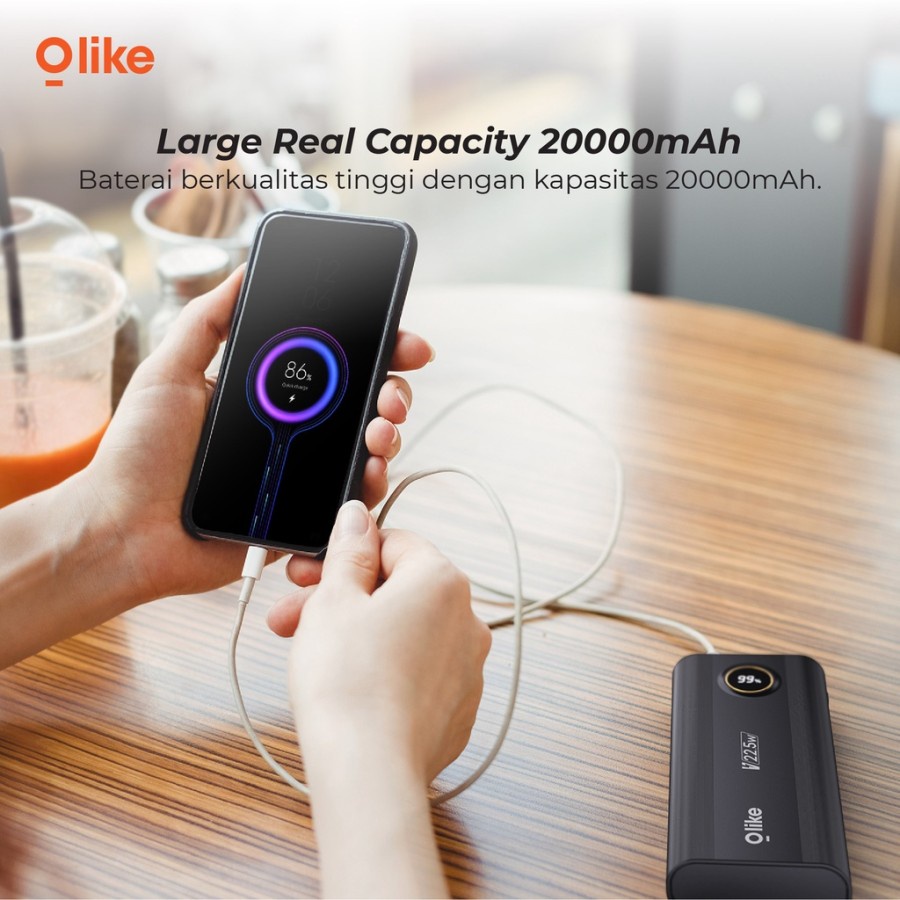 Olike Powerbank P6 20000 mAh Fast Charging Garansi Resmi