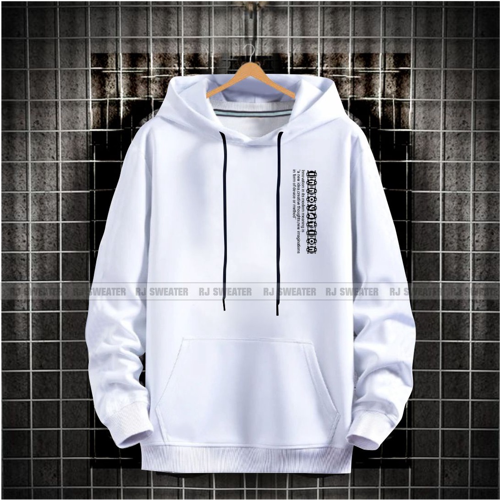 Sweater hoodie pria wanita kekinian motif INNOVATION / hoodie model terbaru