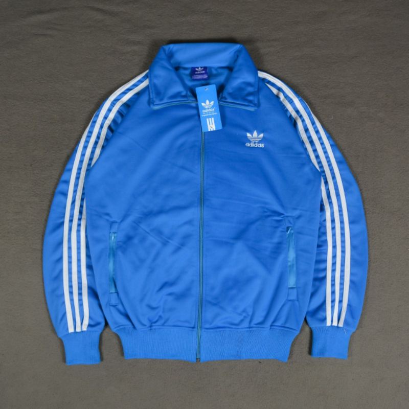 TRACKTOP ADIDAS FIREBIRD BORDIR BLUE FULL TAG LABEL CASUAL HYPE
