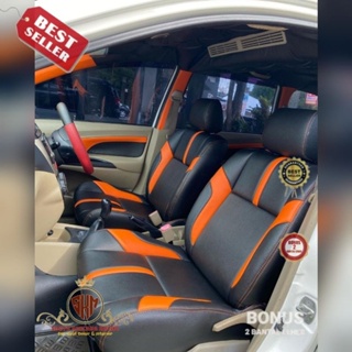 sarung jok kulit mobil xenia 2022  avanza 2022 fullset 3 baris jok