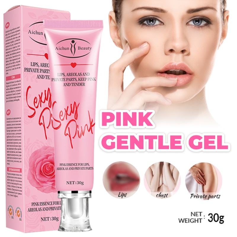 AICHUN Warm Gentle Pink Nenhong Cream 30Gr/Pemerah Bibir Dan Puting Miss V Pink Vagina Cream 100%Asli/Valid Pemutih Bagian Pribadi Esensi Krim Pemutih Selangkangan dan Miss V